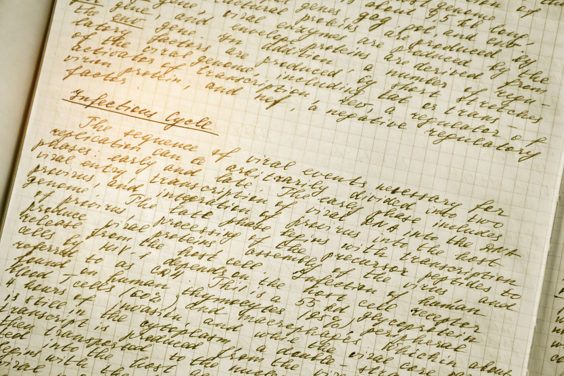 Hand-written medical text