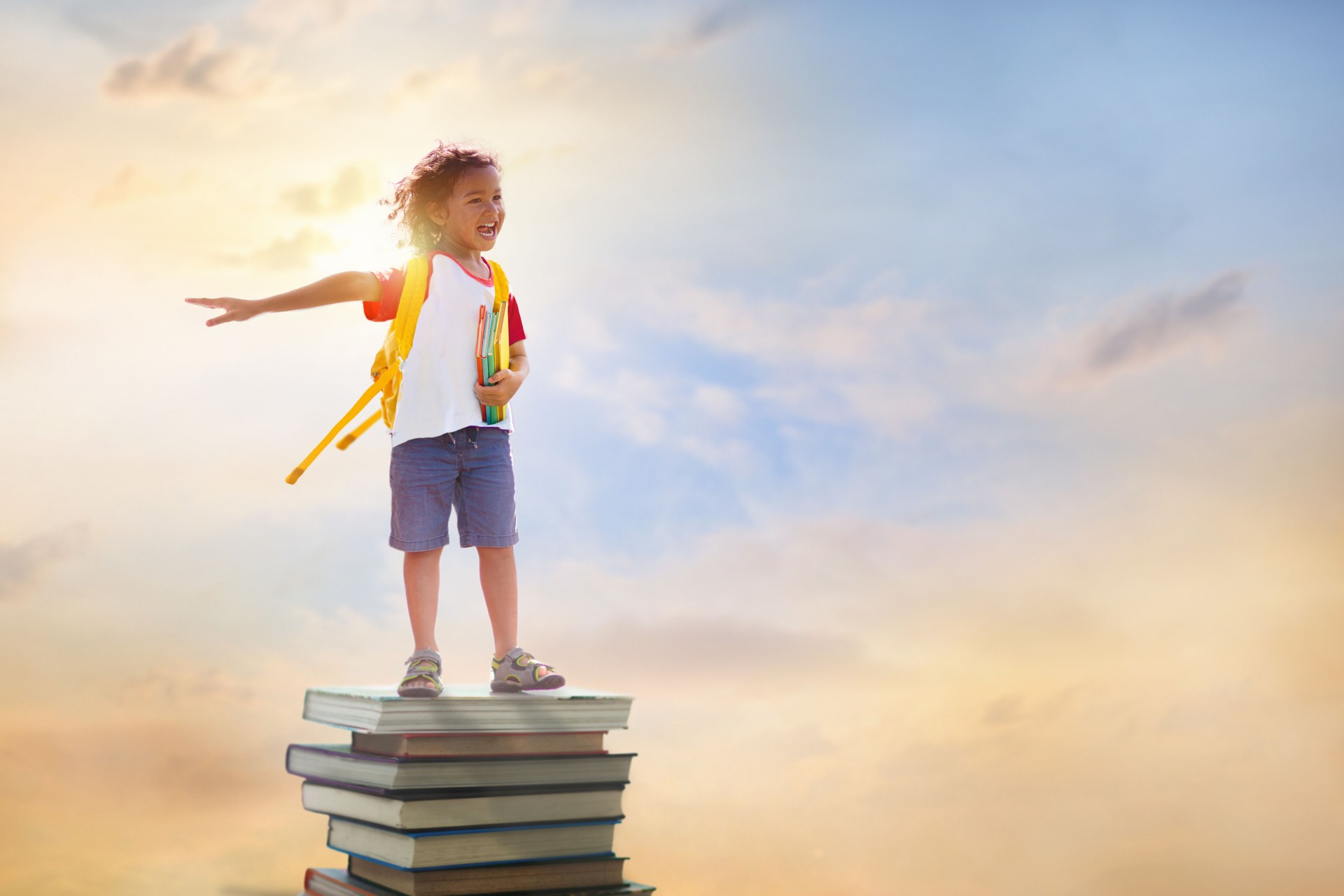 Child going back to school, year start